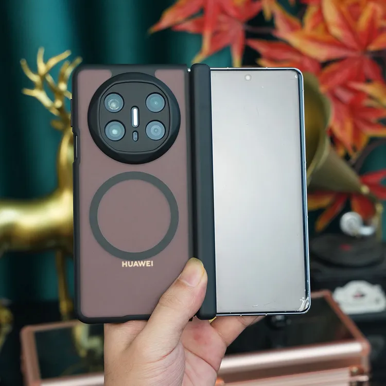 适用华为MateX6/X5/X3折叠屏全包防摔磁吸支架商务高档手机壳软壳