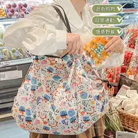 折叠购物袋便携超轻环保袋收纳袋超市大容量防水买菜包手提布袋子