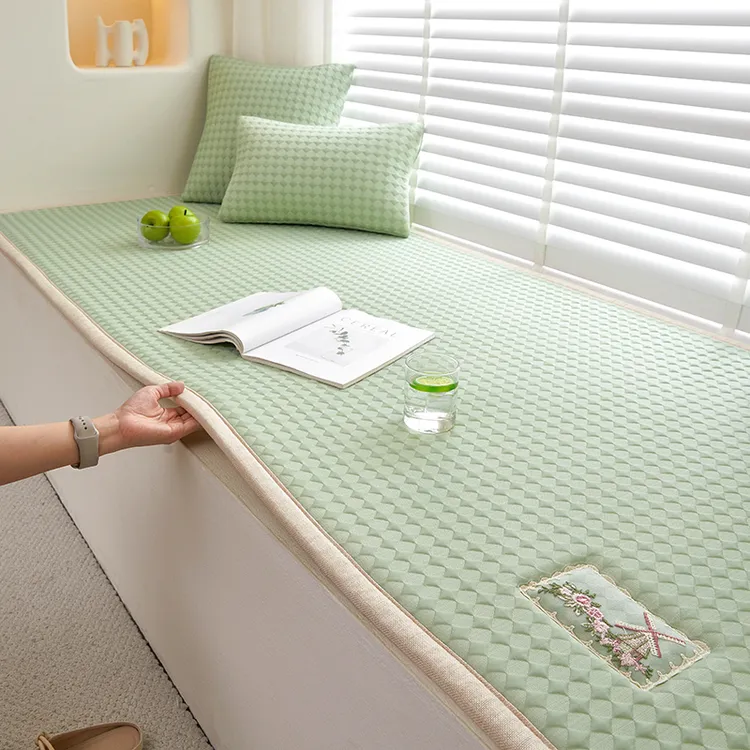 飘窗垫窗台垫冰丝凉豆豆2025新款防滑加厚阳台垫子海绵坐垫榻榻米