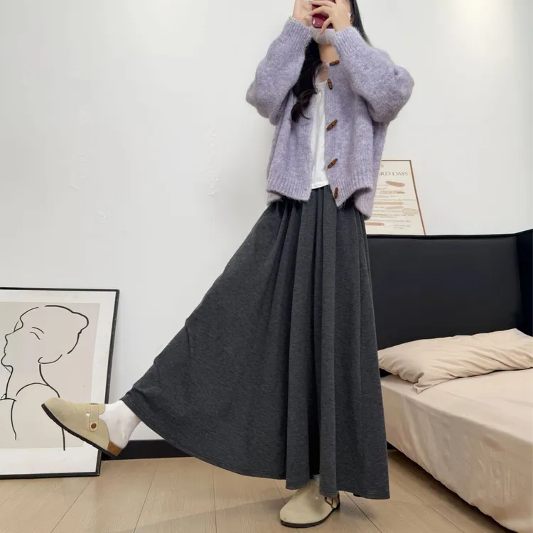糯米裙裤子女春秋季2025新款山本裤显瘦休闲半身A字运动阔腿裤裙