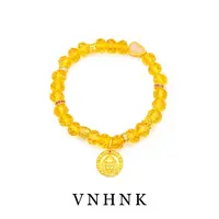 铜合金合成锆石手链 美可儿   H221  黄色(8mm)时尚气质手链