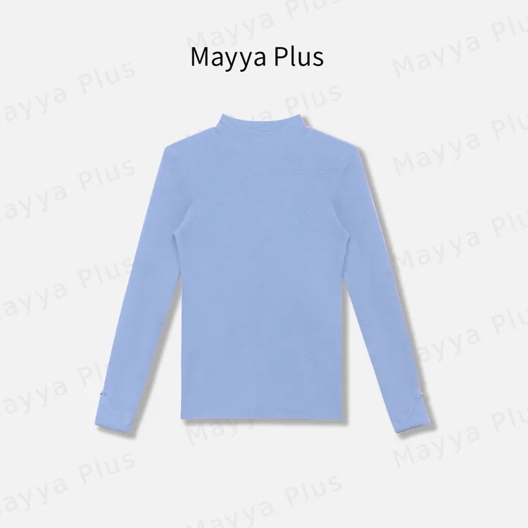 【舒适底牌】Mayya Plus麦芽定制气质显瘦流光风毛织上衣32537100