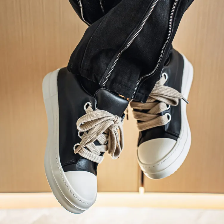 男鞋酷黑武士潮流低帮男女款板鞋新款百搭休闲鞋时尚青年