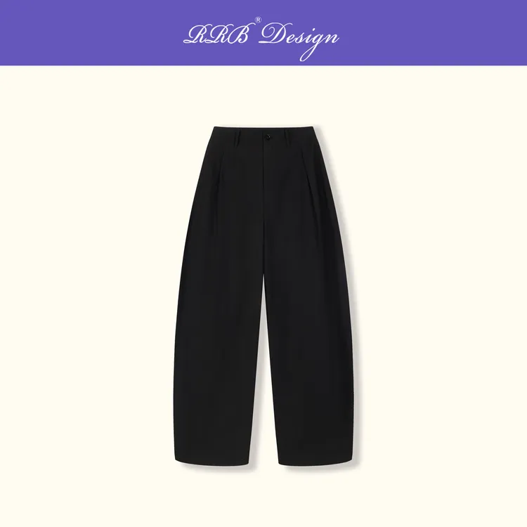 RRB Design「轻裁风度」宽松显瘦纯色阔腿裤简约百搭纯色休闲裤