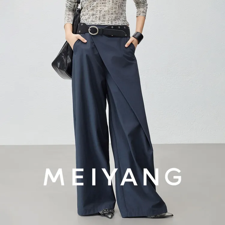 A美洋MEIYANG【商场同款】梅川三号西裤 解构主义直筒裤【大60】-周四