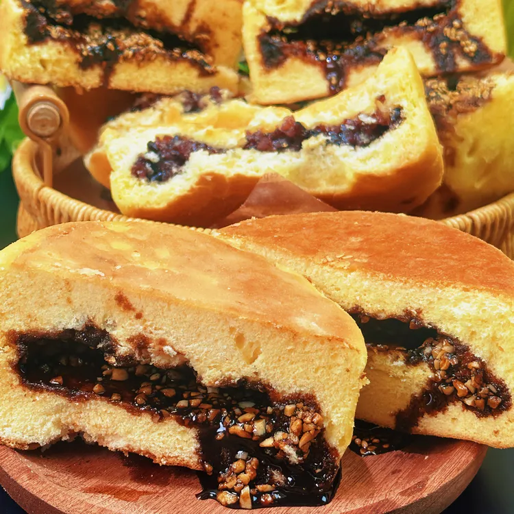 威海喜饼威海特产传统工艺生态面包纯手工无添加早餐零食