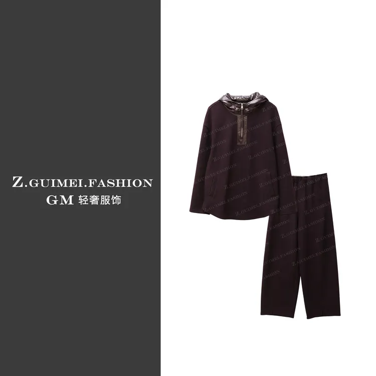 【肆姐高定】鹅绒帽卫衣套装XY3553