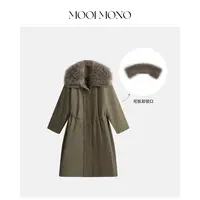 MOOI MONO"纽约时令"显瘦宽松廓版可拆卸毛领慵懒风羽绒服Y933J54