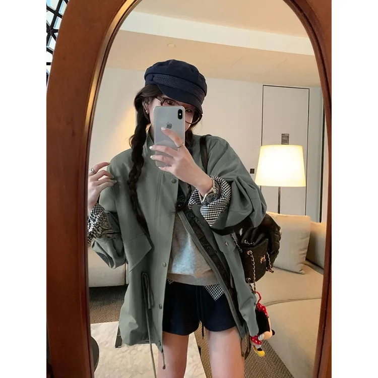 加州之旅~ 高级感宽松休闲中长款英伦风小个子风衣外套女