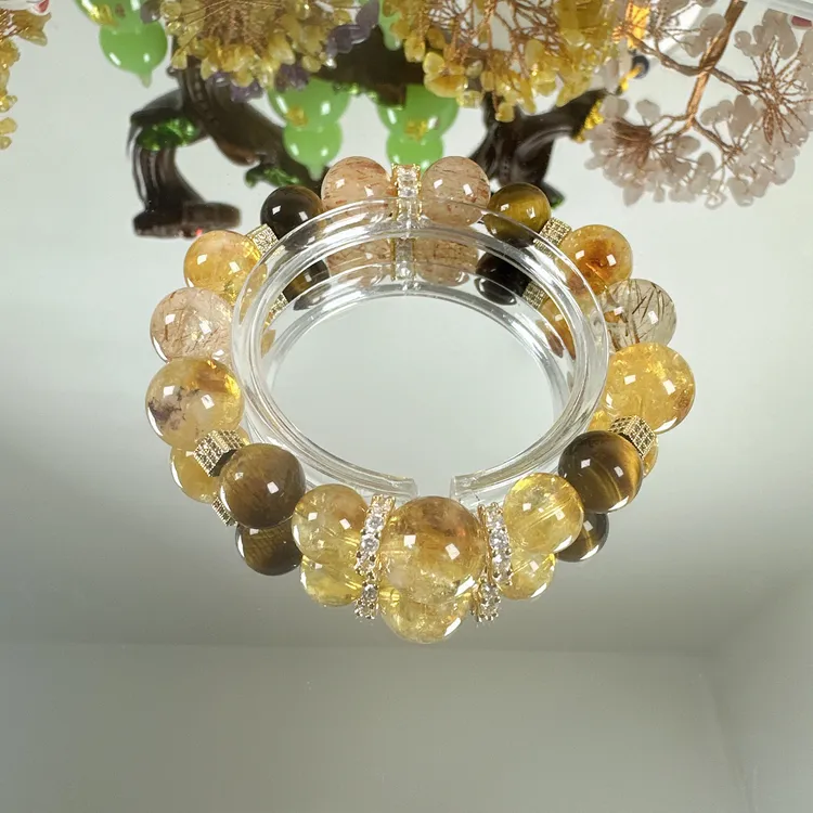 【金霸大综合】天然水晶设计款手链 （手围大小可定制）