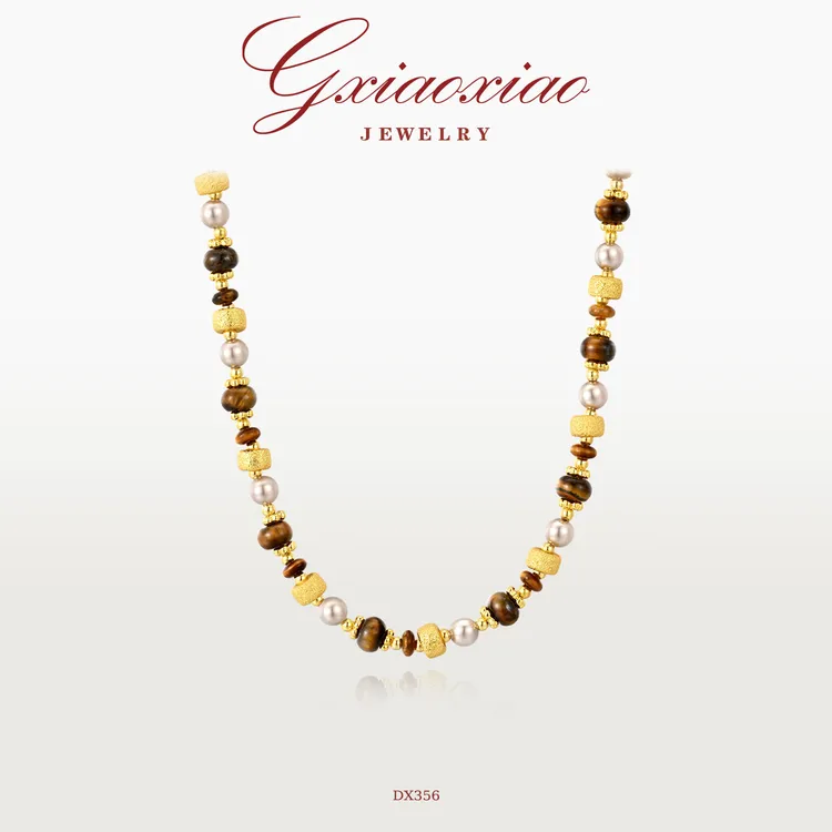 G XIAOXIAO 美拉德法式气质复古高级百搭锁骨项链DX356新年礼物