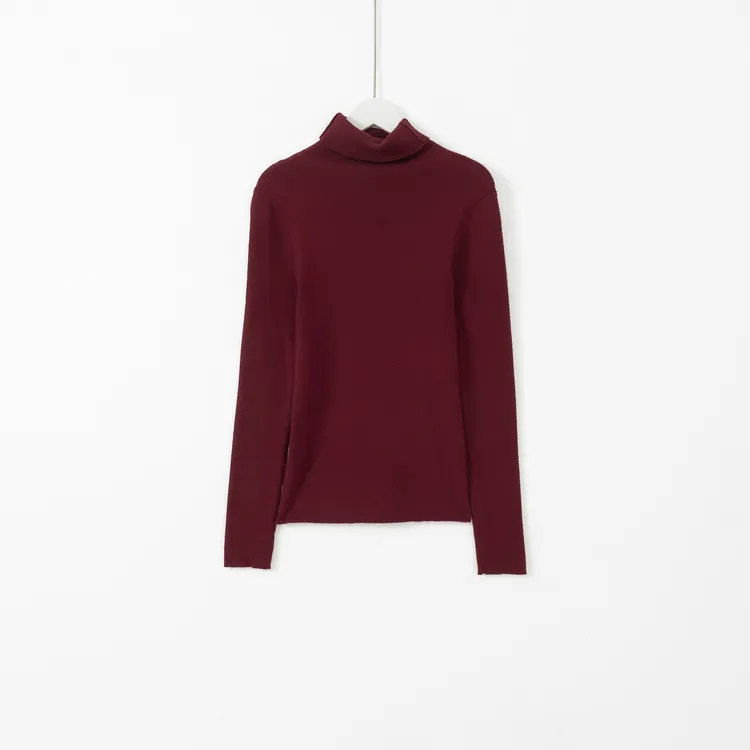 几里与麻 时尚高级感高领针织打底衫 衣长61胸围70 2120944