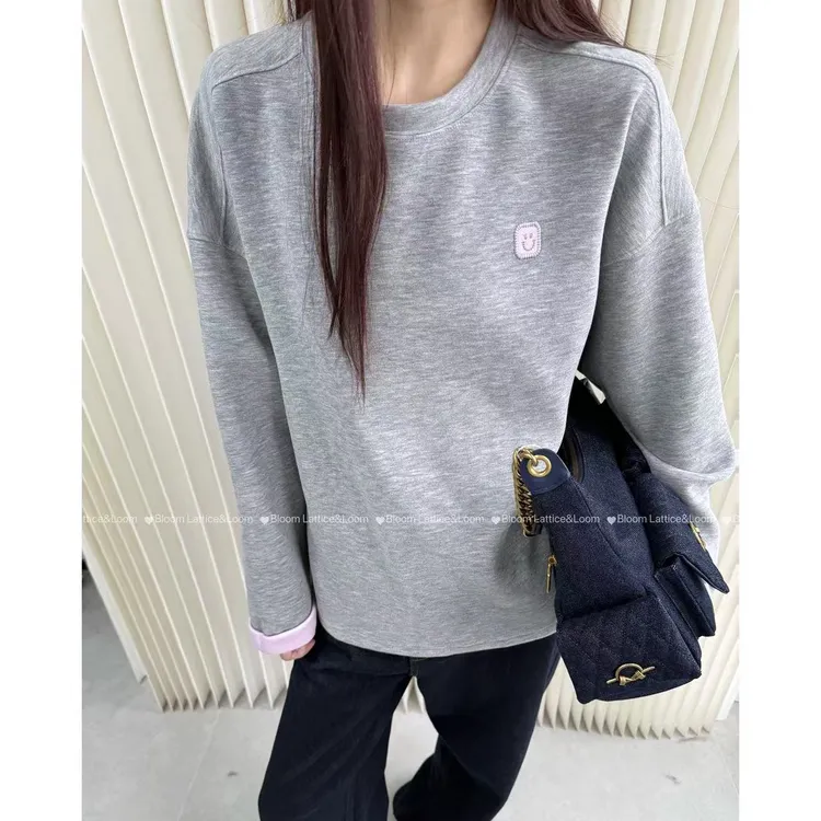 PCNY不理理“老街故事”双面带绒双层撞色自发热宽松百搭休闲卫衣