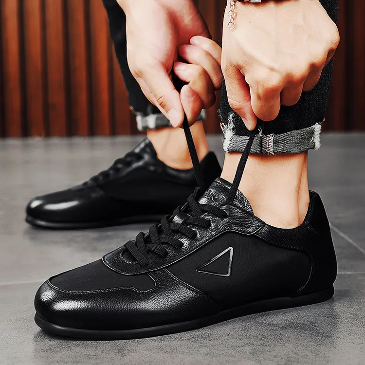 男款休闲鞋子男士潮鞋爆款2025新款潮流百搭干净感痞帅男鞋阿甘鞋