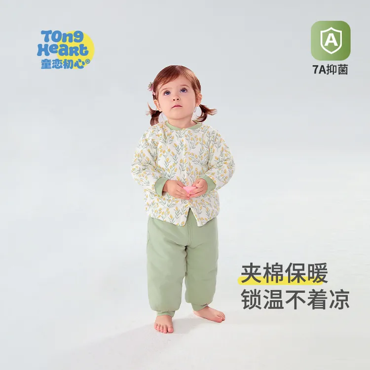宝宝棉服套装冬装婴儿恒温保暖加厚秋冬分体夹棉衣服儿童棉衣棉裤