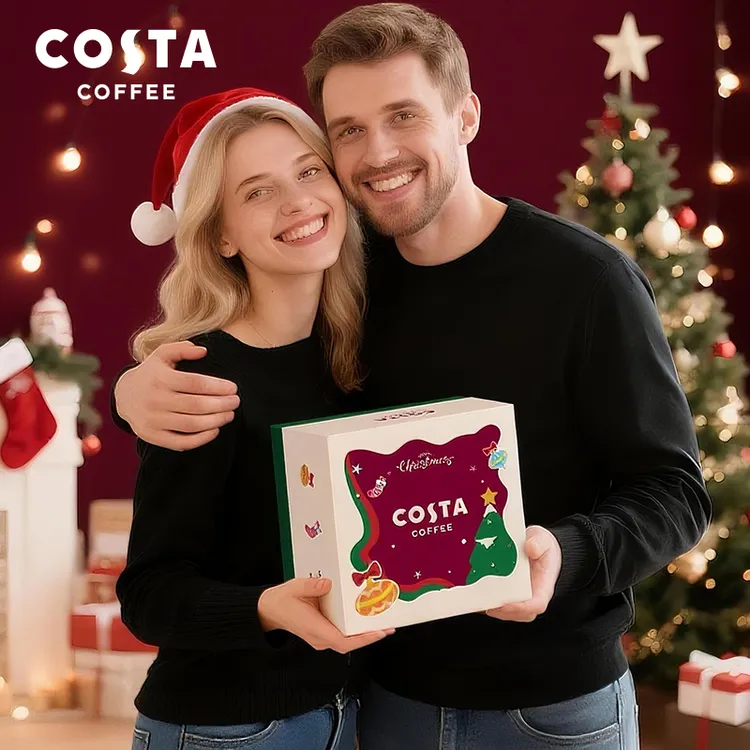 【costa圣诞限定礼盒】 VC冰咖啡糖开车加班伴侣上班犯困提神清醒糖