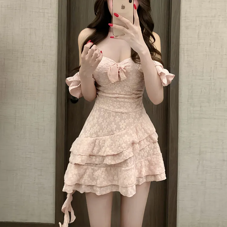 美亦舒新款好看连体2025海边泳衣显瘦遮肚防晒分体遮肉适合大码