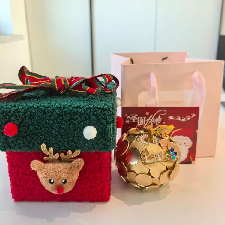 金色硬币苹果圣诞节平安夜送男友女友家人的创意礼物