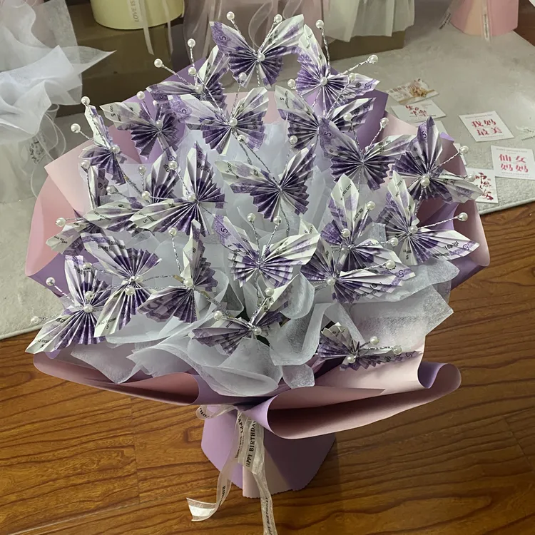 半成品花束包装百日誓师 中高考 成人礼 金榜题名 蝴蝶花束空包装