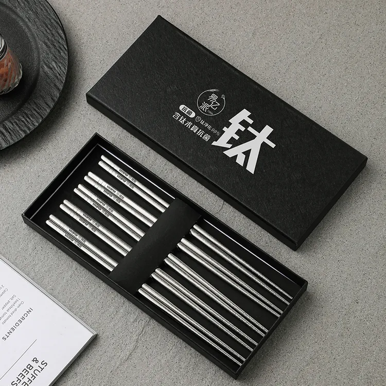 真钛筷子家用高档抗菌防霉耐高温长不锈钢单人装家庭专人专用防滑