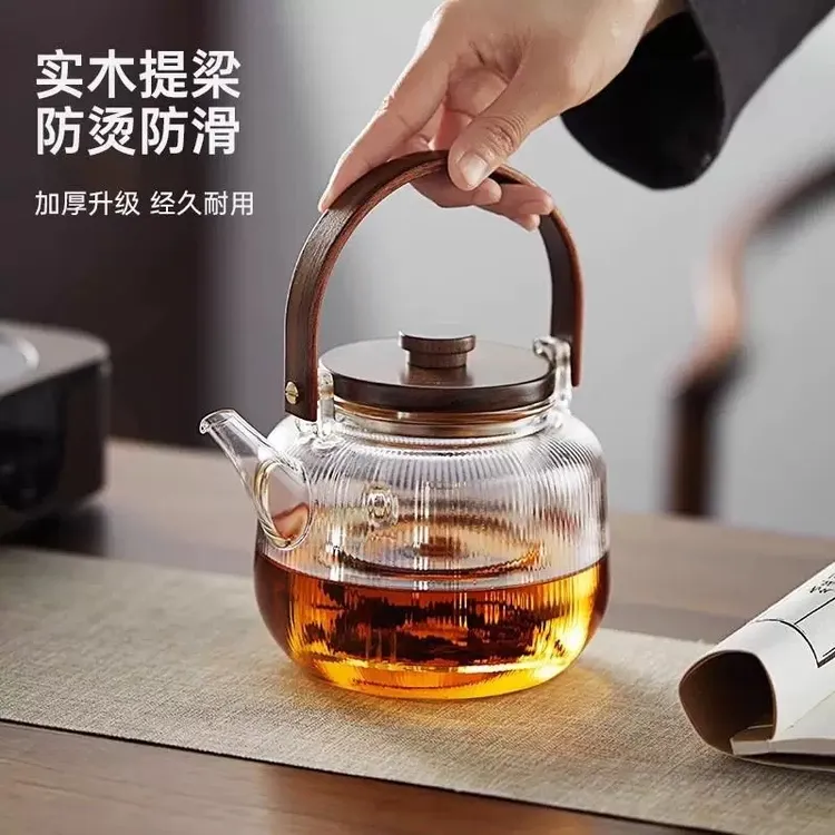 玻璃煮茶壶2025新款双内胆茶水分离玻璃茶壶泡茶家用提梁壶耐高温