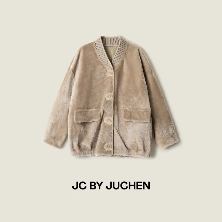 黑标线“名利场”老钱质感Baby美丽奴皮毛一体外套 FW116077-896