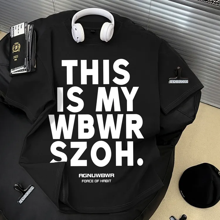 Dekkry美式ins潮牌字母印花黄色短袖t恤男女夏季个性休闲纯棉上衣