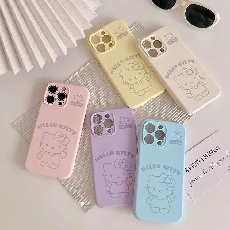 七壳子打招呼KT适用苹果15Pro手机壳13硅胶XSMax/xr/12女16/14p