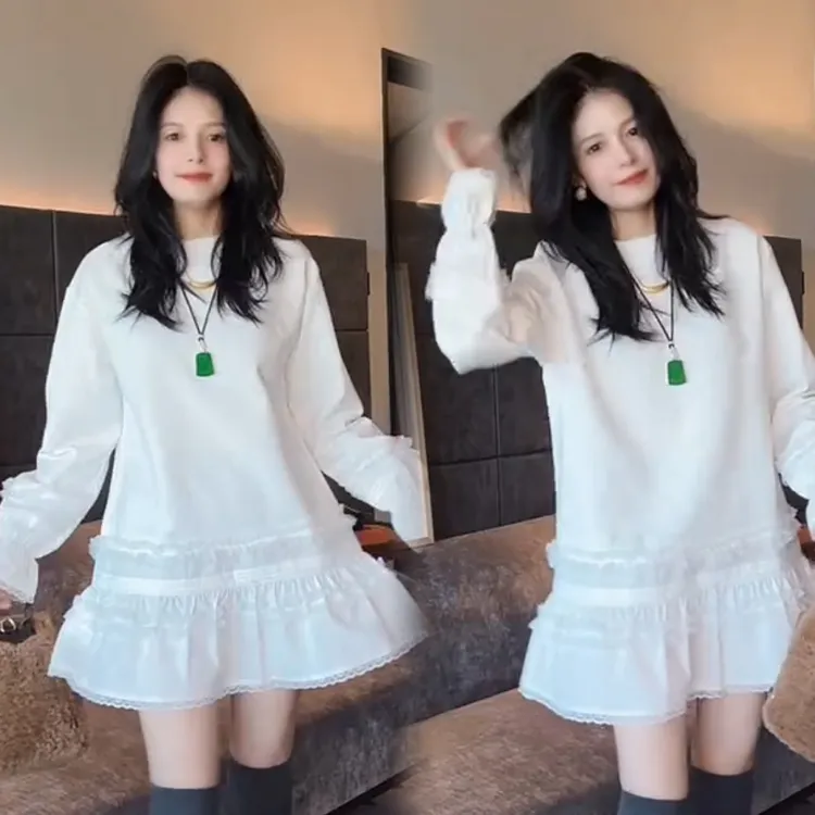 2025秋冬新款时尚显瘦气质网红高档洋气女高级百搭宽松大码连衣裙