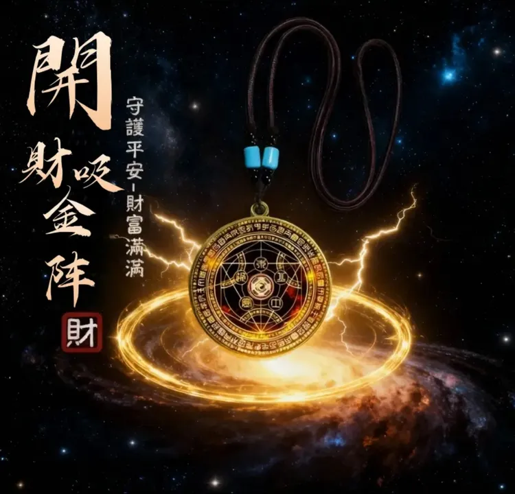 【茅山開財】六芒七星开財阵能量开韵随身守护聚财阵驾车个人用品