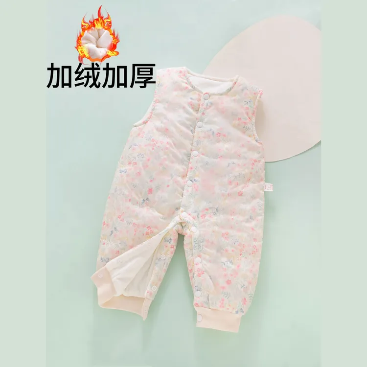 开裆裤男女宝宝秋冬季婴儿幼儿开档连体背带棉裤一岁1纯棉a类裤子