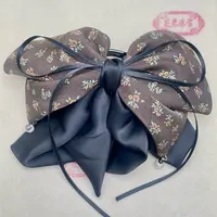 蝴蝶结碎花高马尾发夹LC014 LC