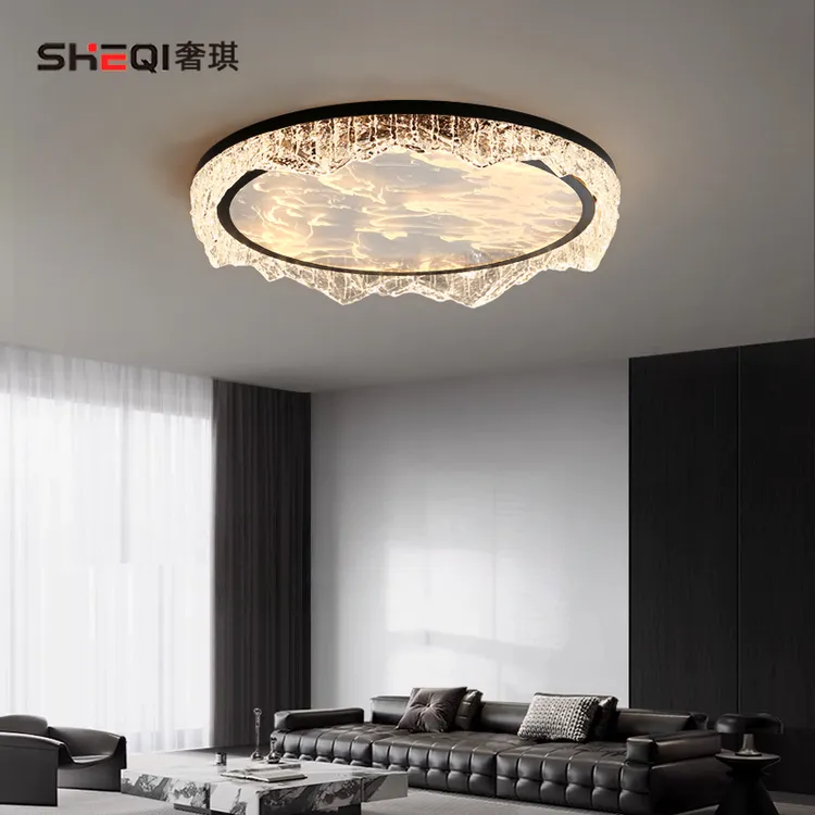 2025新款卧室灯吸顶灯意式轻奢高级感全光谱护眼主卧书房中山灯具