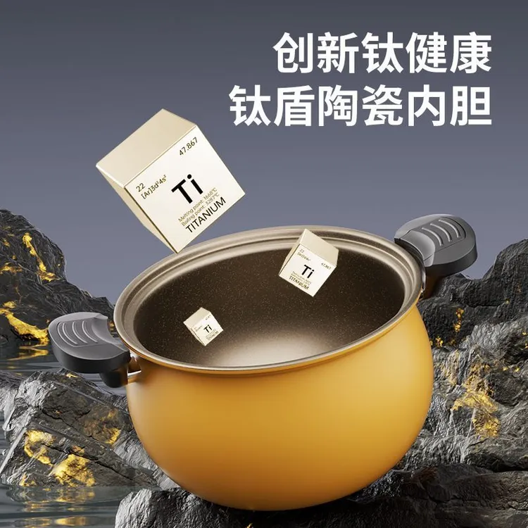 辣小娘炖煮微压锅防爆炖汤煮粥锅大容量压力锅家用电磁炉通用