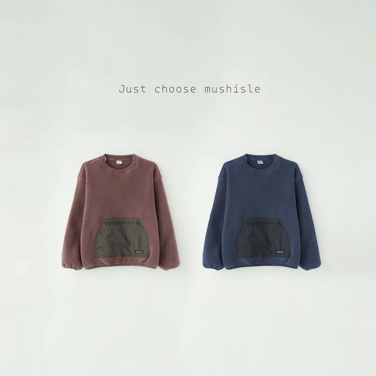 【MUSHISLE】阿又冬季童装儿童男童中大童工装风卫衣85055D