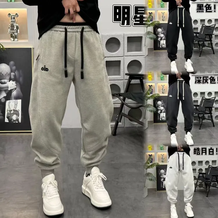 原版品质潮流时尚拼色腰拉链裤脚男士休闲裤多色系卫裤25059