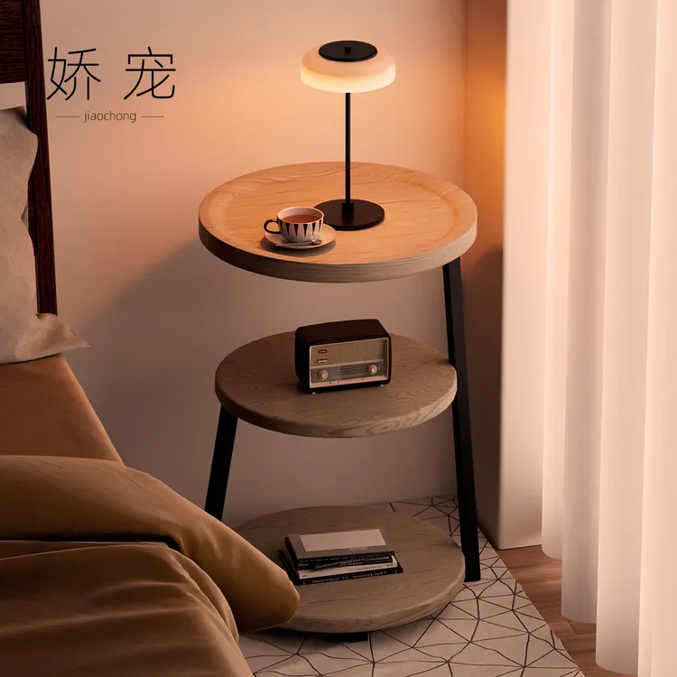 床头柜小型简易卧室创意小桌子床边置物架小众设计感2025新款爆款