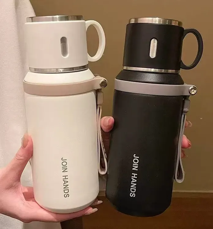 600ml新款保温杯女高颜值水杯316不锈钢男中学生上学专用泡茶杯子