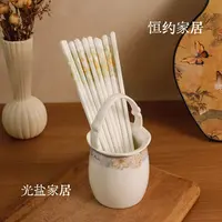 黄金叶陶瓷筷子家用抗菌防霉筷子健康耐高温易清洗筷子