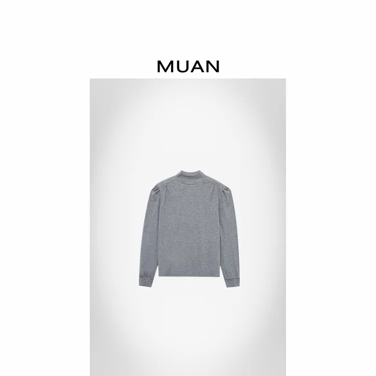 木岸MUAN：《格雷夫人打底》“格雷系列”定制长袖上衣女D-YJ-25116