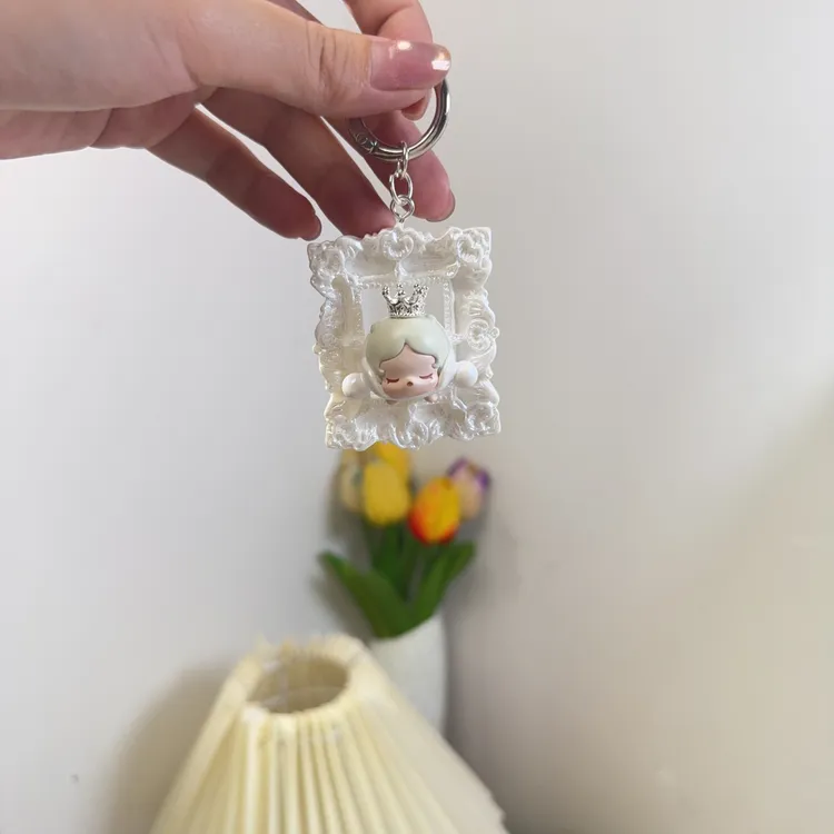 萌粒改娃原创设计钥匙扣 手机链手工diy新款