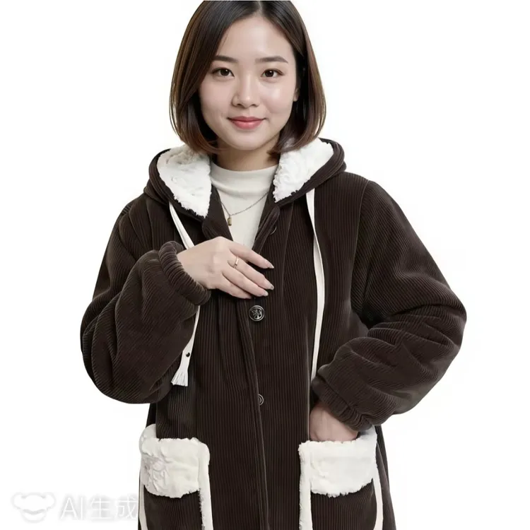 三层加厚时尚冬款家居服套装260斤可穿超大码睡衣