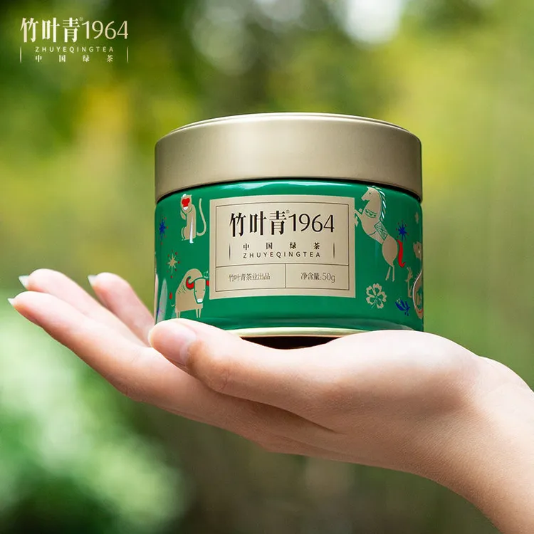 竹叶青1964特级50g罐装明前绿茶2024年新茶四川峨眉山早春绿茶