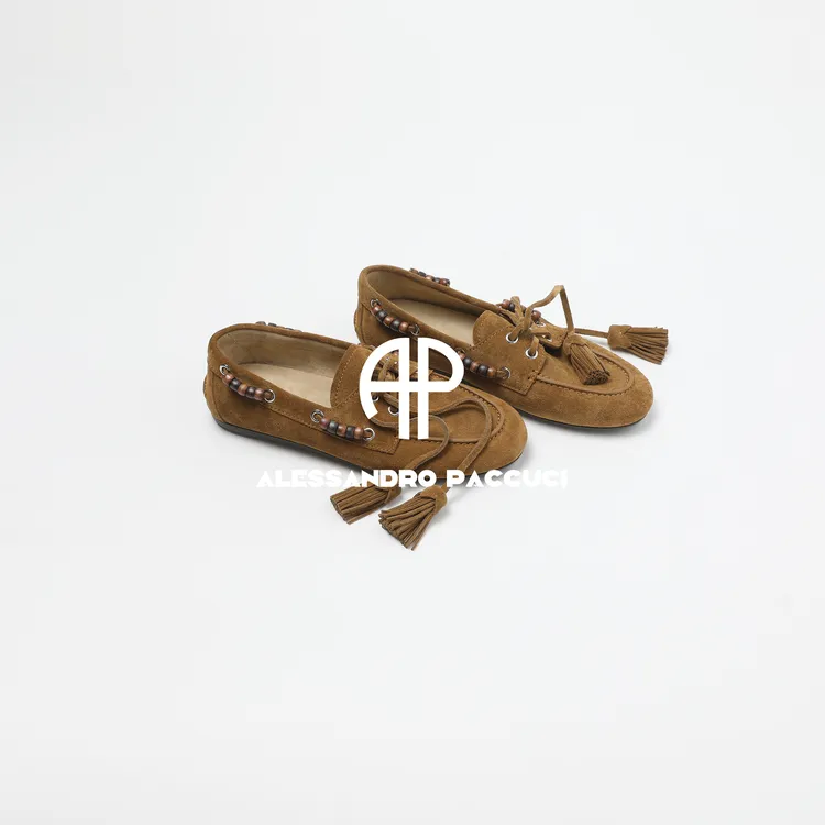 AP洛哥53122XD【流苏乐福鞋】串珠平底流苏乐福鞋休闲鞋