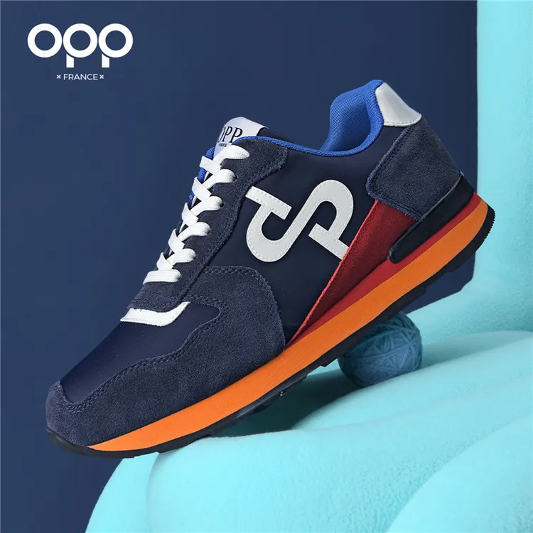 OPP/赫芭秋冬新款真皮反绒时尚运动休闲鞋百搭时尚青年潮流大码男