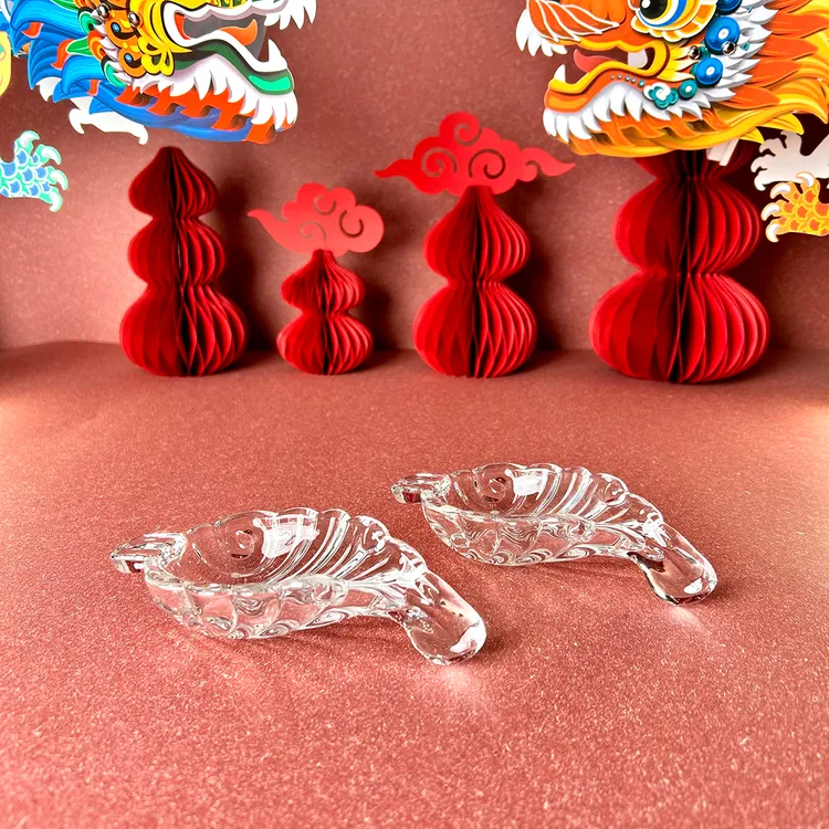【华锦臻品专属】中式创意树叶型蘸料碟个性简约家用小号婚庆小吃碟