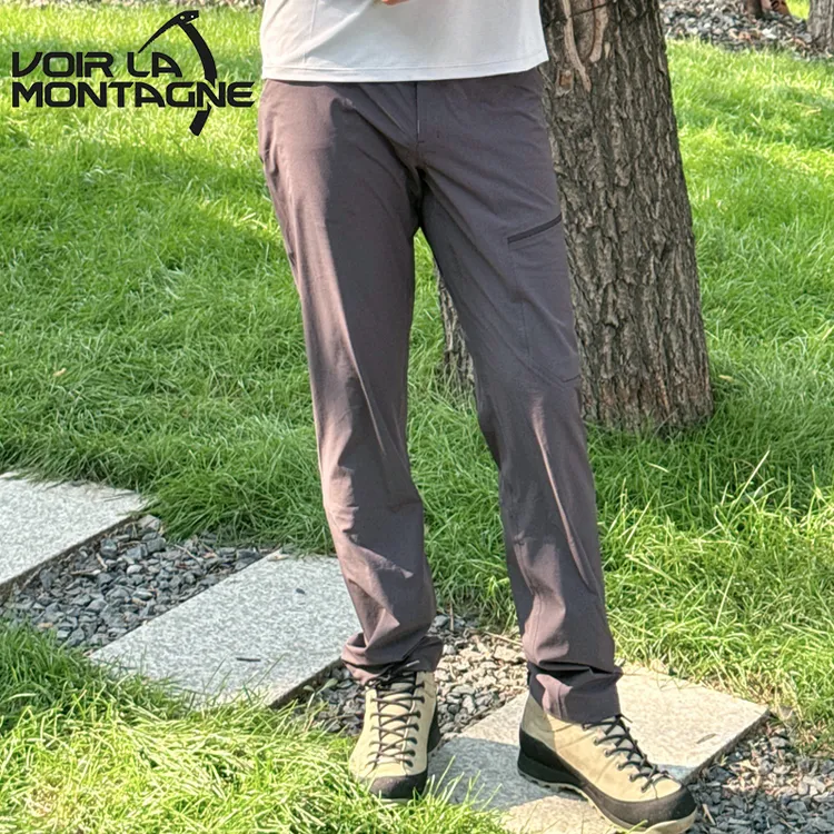 Voir La Montagne/见山 D2 Tau25秋季新款薄软壳裤超弹速干配腰带