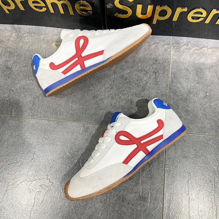 冰丝布透气夏季男款潮牌百搭小白鞋2025休闲运动德训鞋阿甘鞋板鞋