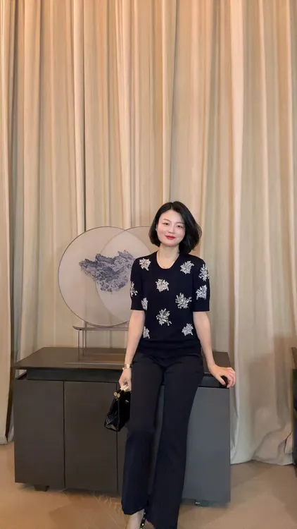 TANTAN 显瘦百搭气质修身羊毛衫2580