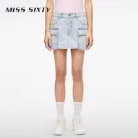 【贤哥专享】Miss Sixty2025牛仔短裤工装风口袋裙裤高街百搭MS164